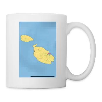 Malte Carte - Mug blanc - blanc - Droite