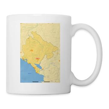 Montenegro Map Map - Mug - white - Right