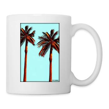 Palm Beach Holiday Summer Sun Sea Travel Holidays - Mug blanc - blanc - Droite