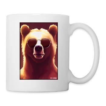 Bear Sunglasses Wildlife Forest Animals Wilderness - Mug - white - Right