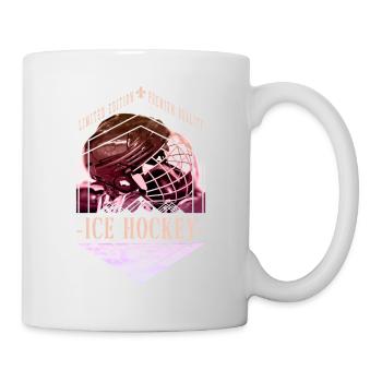 Eishockey Helm Vintage Retro Spieler Sport Team - Tasse - Weiß - Rechts