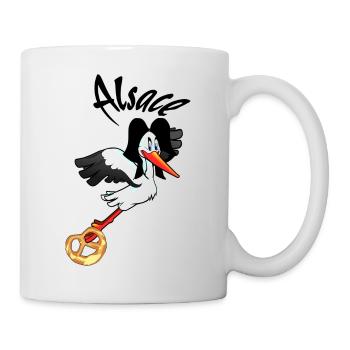 Alsace Stork - Mug - white - Right