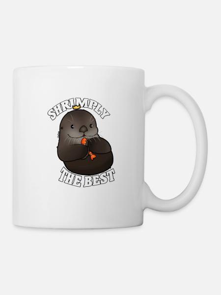 Tazz parle | Shrimply le meilleur - Mug blanc - blanc