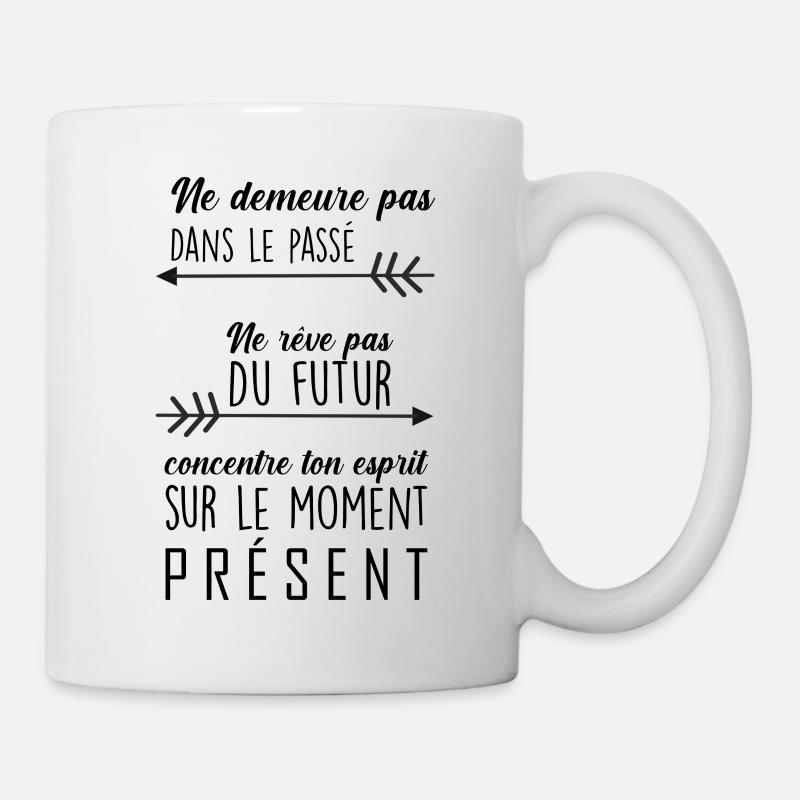 Ne demeure pas dans le passé - Mug blanc - blanc
