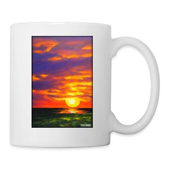 Sunset Sunset Sun Sky Nature Summer - Mug - white - Right