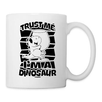 Croyez-moi, je suis un dinosaure - Mug blanc - blanc - Droite