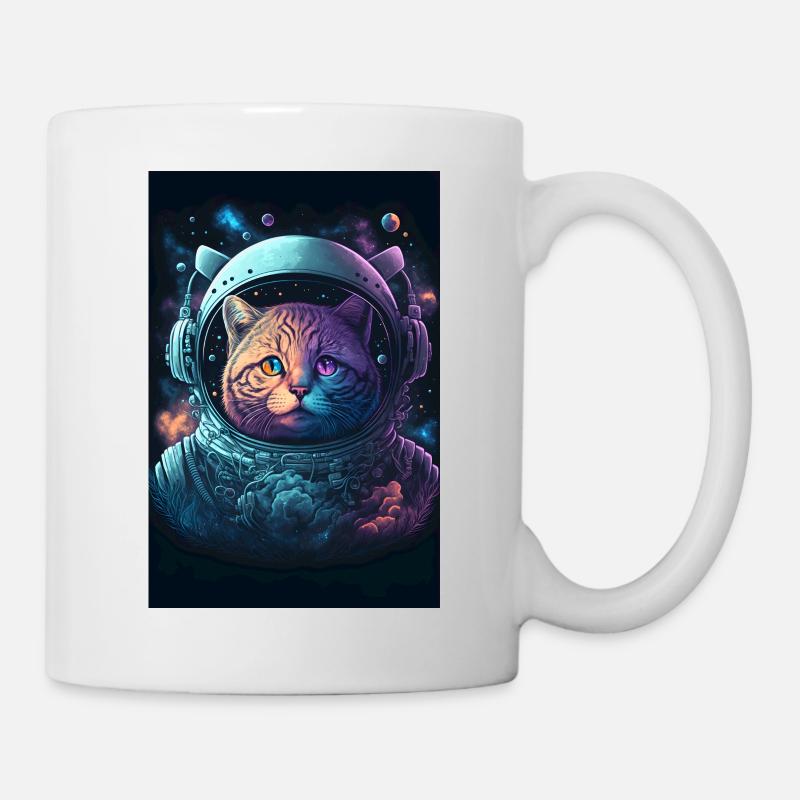 Space Cat - Mug - white