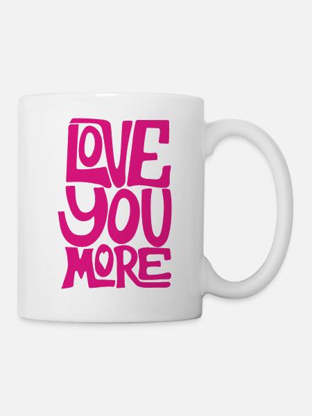 LIEBE DICH MEHR - Tasse - Weiß