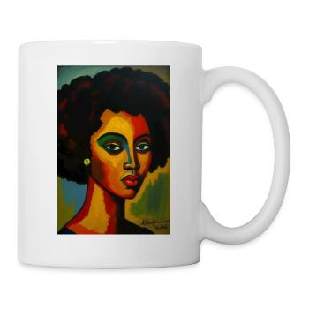 Afro women Painted By Alexej Von Jawlensky - Mug blanc - blanc - Droite