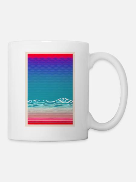 Blaue Stunde - Tasse - Weiß