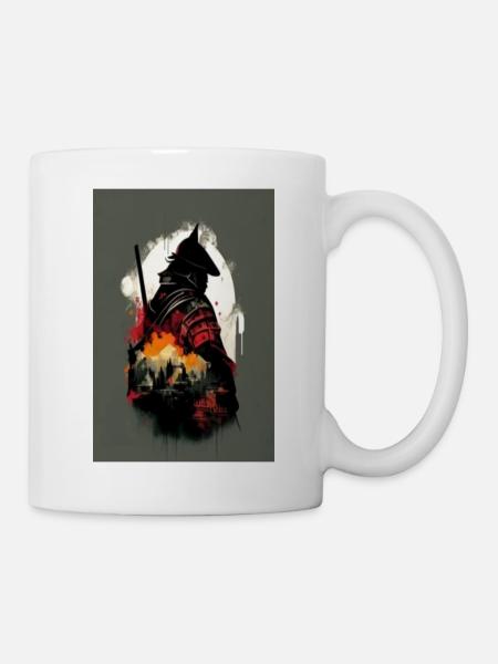 Schwert im Wind - Tasse - Weiß