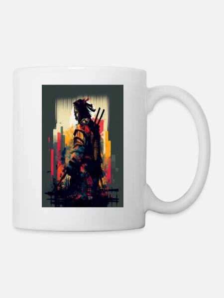 Die Einsamkeit des Samurai - Tasse - Weiß