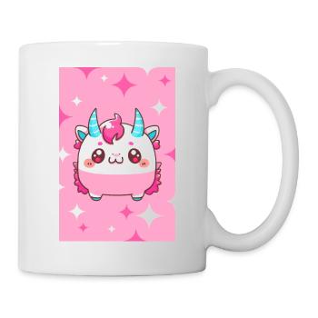 Cute Little Vampire Unicorn Monster Comic Style - Mug - white - Right