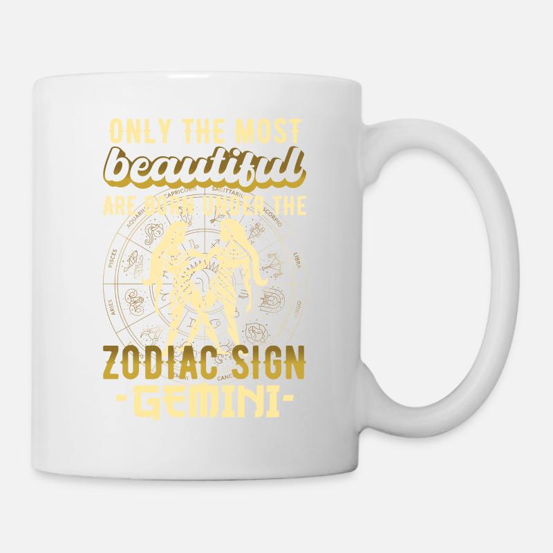Sternzeichen Zwillinge Zwilling Geschenk - Tasse - Weiß