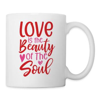 Love is the Beauty of the Soul - Mug - white - Right