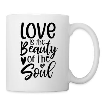Love is the Beauty of the Soul - Mug - white - Right