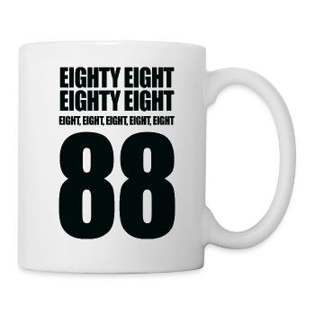 Eighty Eight Gift Techno Music - Mug - white - Right
