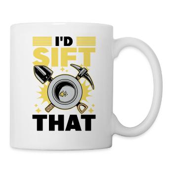 Goldwaschen - Tasse - Weiß - Rechts