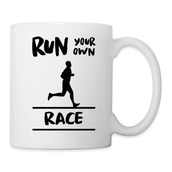 Marathon Triathlon Running Jogging Biking Cycling - Mug - white - Right