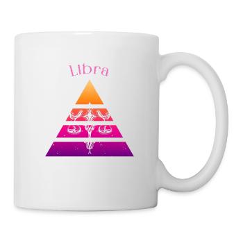 Logo rétro signe astrologique "Balance" - Mug blanc - blanc - Droite