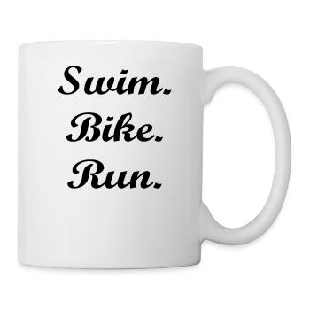 Marathon Triathlon Running Jogging Biking Cycling - Mug - white - Right