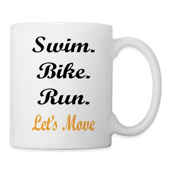 Marathon Triathlon Running Jogging Biking Cycling - Mug - white - Right