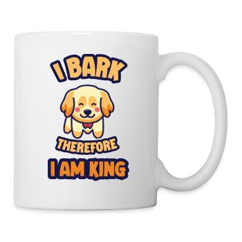 J’aboie donc je suis roi - Mug blanc - blanc - Droite