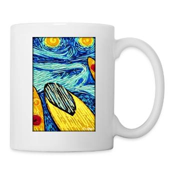 Surfer Surfbrett Wassersport Sommer Sonne Strand - Tasse - Weiß - Rechts