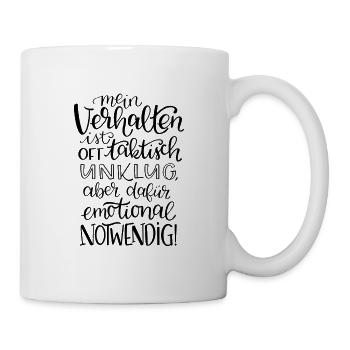 Emotional Notwendiges Verhalten - Tasse - Weiß - Rechts