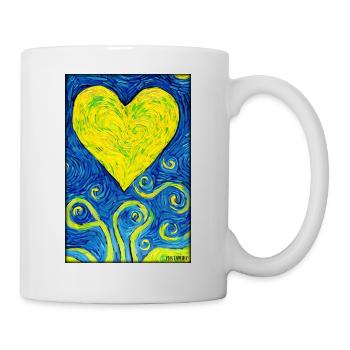 Liebe Herz Valentinstag Liebespaar Romantisch - Tasse - Weiß - Rechts