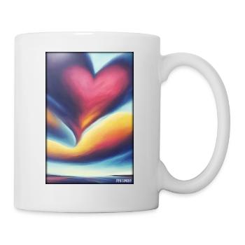 Liebe Herz Valentinstag Liebespaar Romantisch - Tasse - Weiß - Rechts
