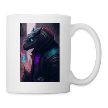 Dino Cybercity Phone Case Edition - Mug blanc - blanc - Droite