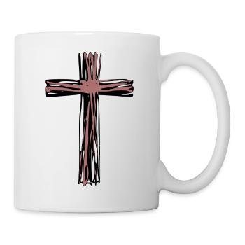 Croix en bois - Mug blanc - blanc - Droite