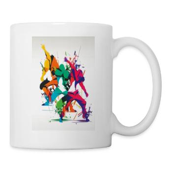 Hip Hop feel the Beat - Tasse - Weiß - Rechts
