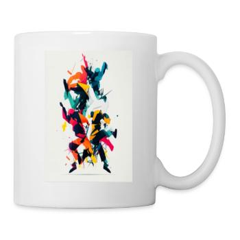 Hip Hop - Breakdance - Tasse - Weiß - Rechts