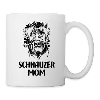 Schnauzer Hunde - Tasse - Weiß - Rechts