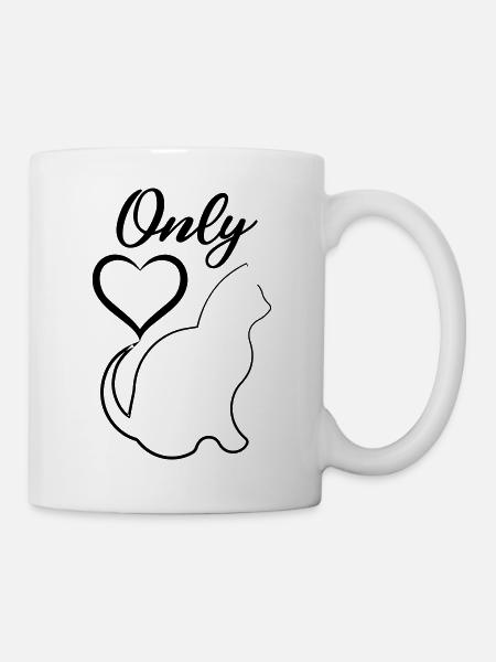MY ONLY LOVE CAT PET 10 - Mug - white