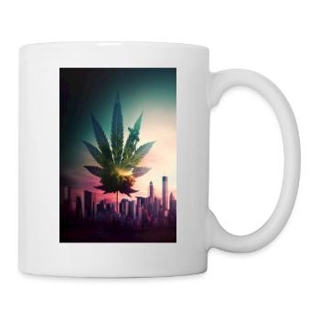 Cannabis Weed Grass 420 Cadeaux - Mug blanc - blanc - Droite