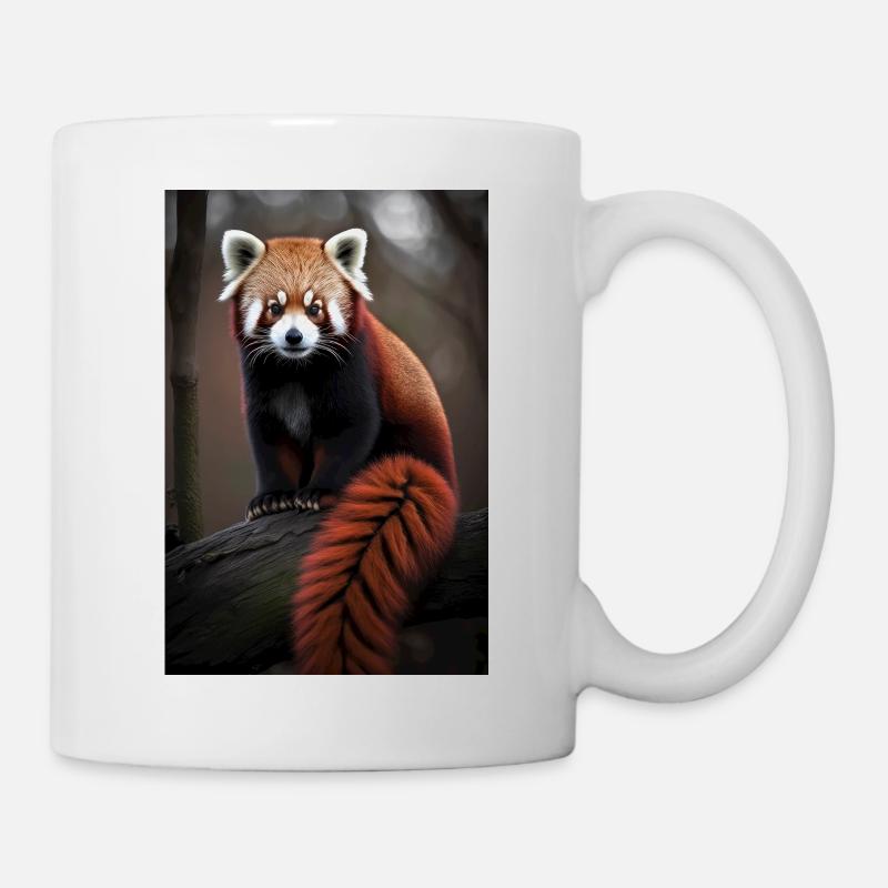 Roter Panda Kleiner Panda Süß Kawaii - Tasse - Weiß
