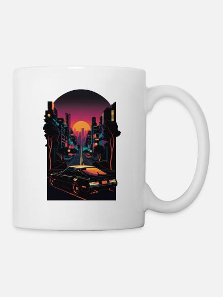 City Car Sunset Drive - Mug - white