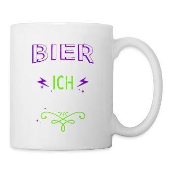geschenk saufen beruf vergolder hundehalter - Tasse - Weiß - Rechts