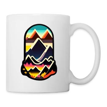 mountain nature hiking climbing - Mug - white - Right