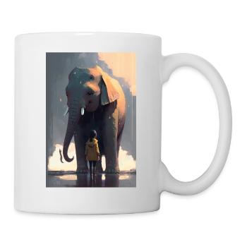 Elephant Cool Anime Manga Style Cute - Mug - white - Right