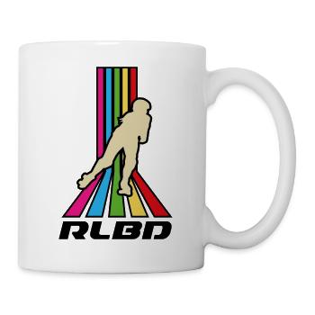 Rollerblade rainbow stripes - Mug - white - Right