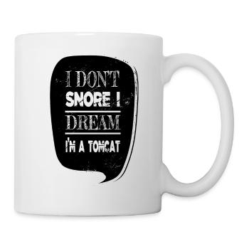 cat face tshirts cool anti funny house cat joke - Mug - white - Right