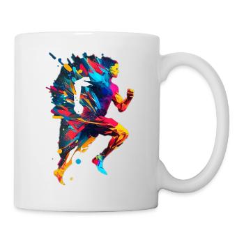 ErSa Solutions 23. Sport and health: Colorful runner - Mug - white - Right