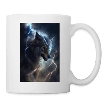 Wolf Blitz Thunder Epic Cool Epic Wolves - Mug - white - Right