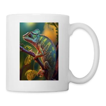 chameleon lizard reptile animal amphibians cool - Mug - white - Right