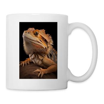 Bearded dragon lizards reptile - Mug - white - Right