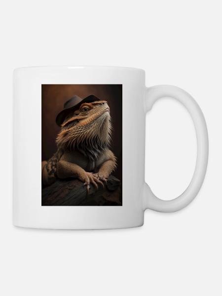 Bartagamen bearded dragon echsen reptil - Tasse - Weiß